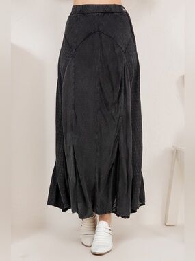 Young Threads Charcoal Boho Maxi Skirt NWT